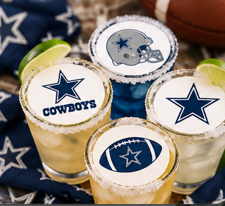 Dallas Cowboys Drink Toppers