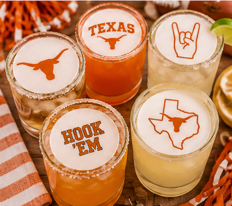 UT Longhorns Drink Toppers