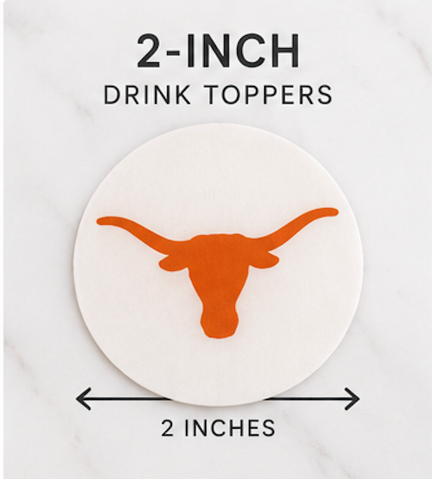 UT Longhorns Drink Toppers