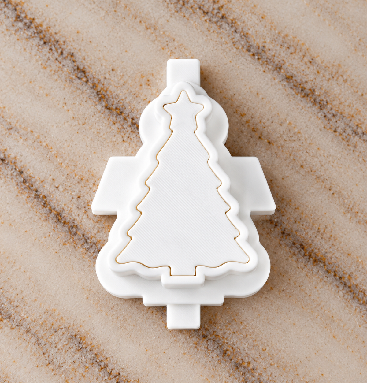 Christmas Tree w Star Cake Pop Mold - 3D Printed