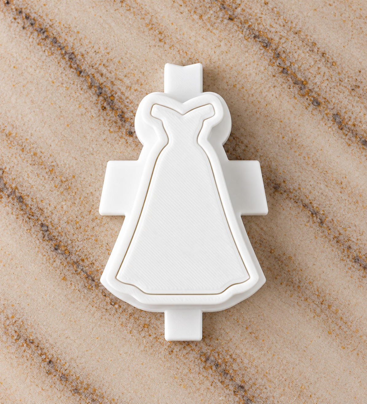 Princes Dress w Sleeves Cake Pop Mold - 3D Printed