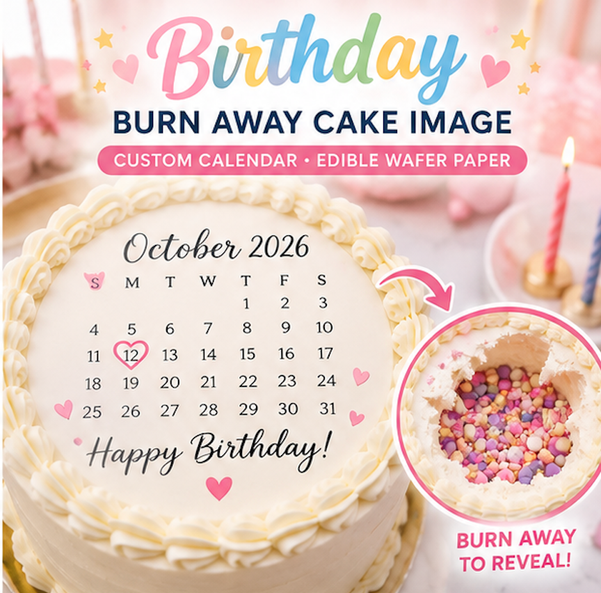 Burn Away Cake Topper