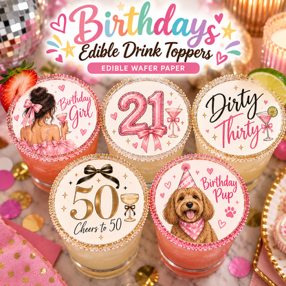 Custom Drink Toppers