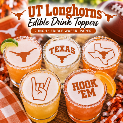 UT Longhorns Drink Toppers