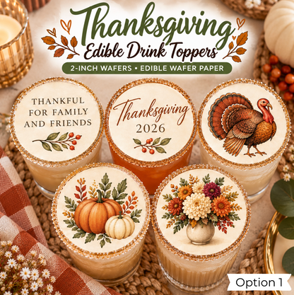 Thanksgiving Drink Toppers