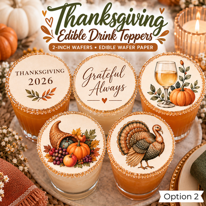 Thanksgiving Drink Toppers