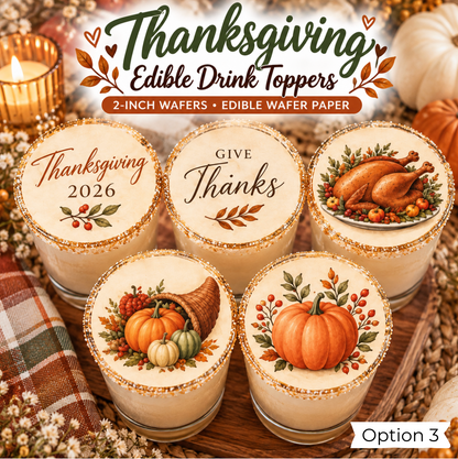 Thanksgiving Drink Toppers