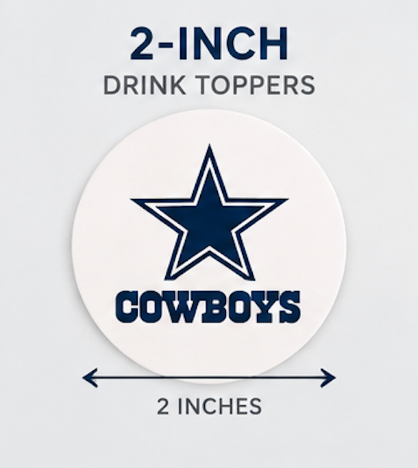 Dallas Cowboys Drink Toppers