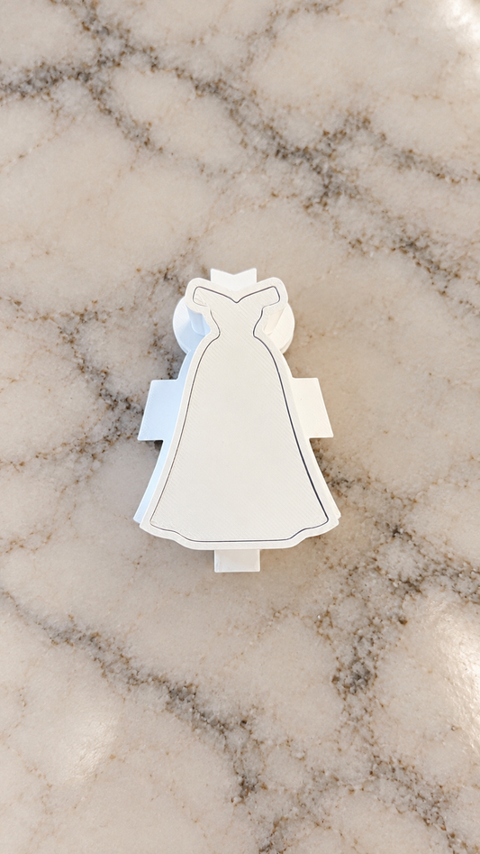 Dress Cake Pop Mold - 3D Printed