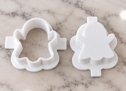 Ghost With Hands Cake Pop Mold - 3D Printed