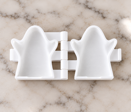 3D Ghost Cake Pop Mold - 3D Printed