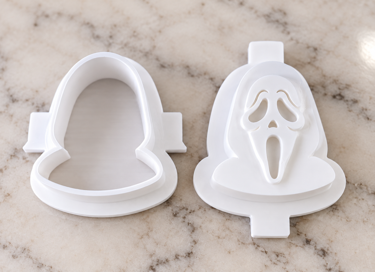 Scary Mask Face Cake Pop Mold - 3D Printed