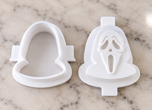 Scary Mask Face Cake Pop Mold - 3D Printed