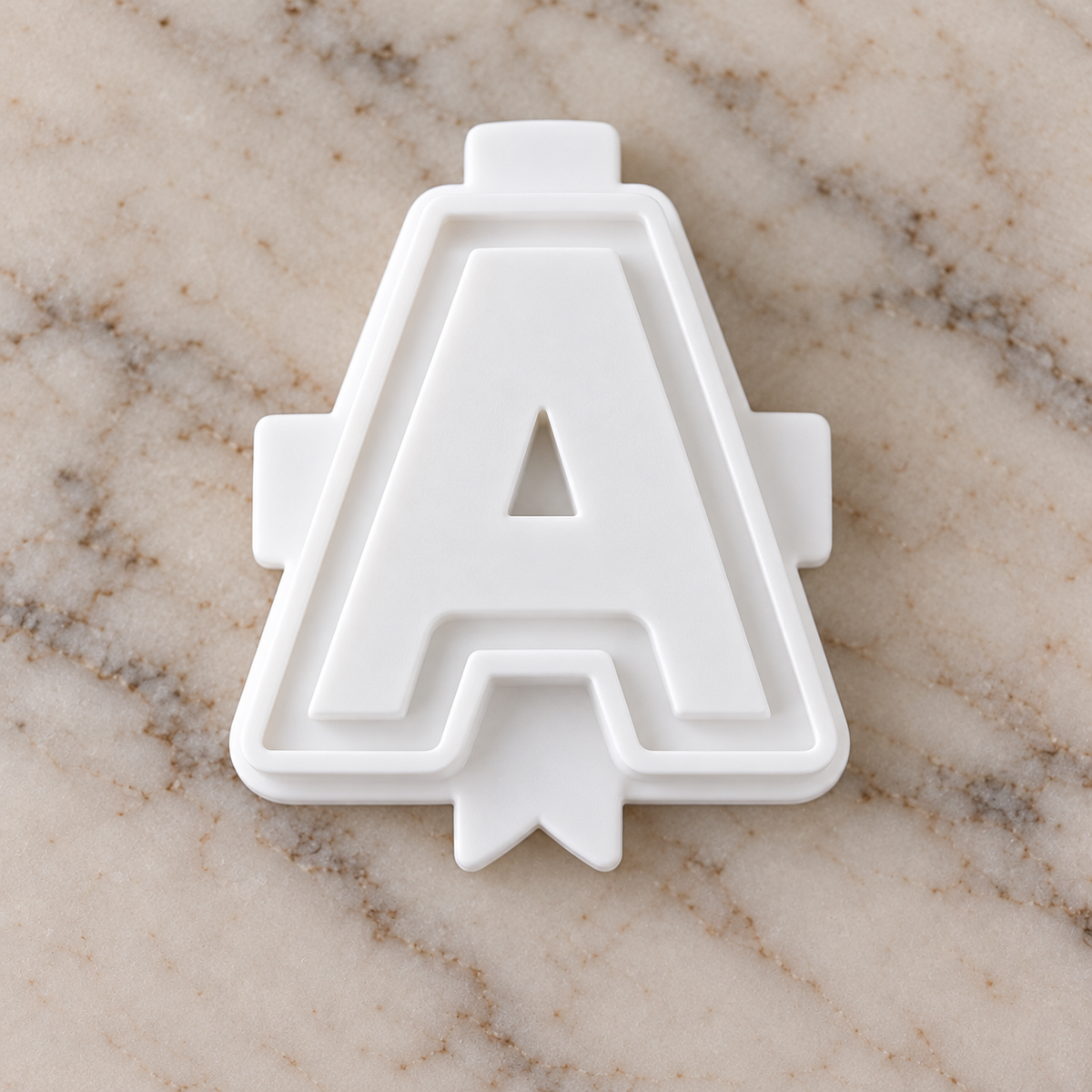 Stuffed Letters Cake Pop Mold - 3D Printed