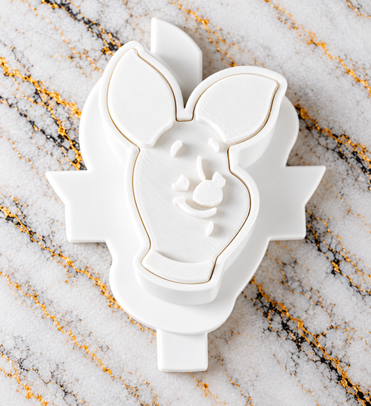 Piglet Cake Pop Mold - 3D Printed