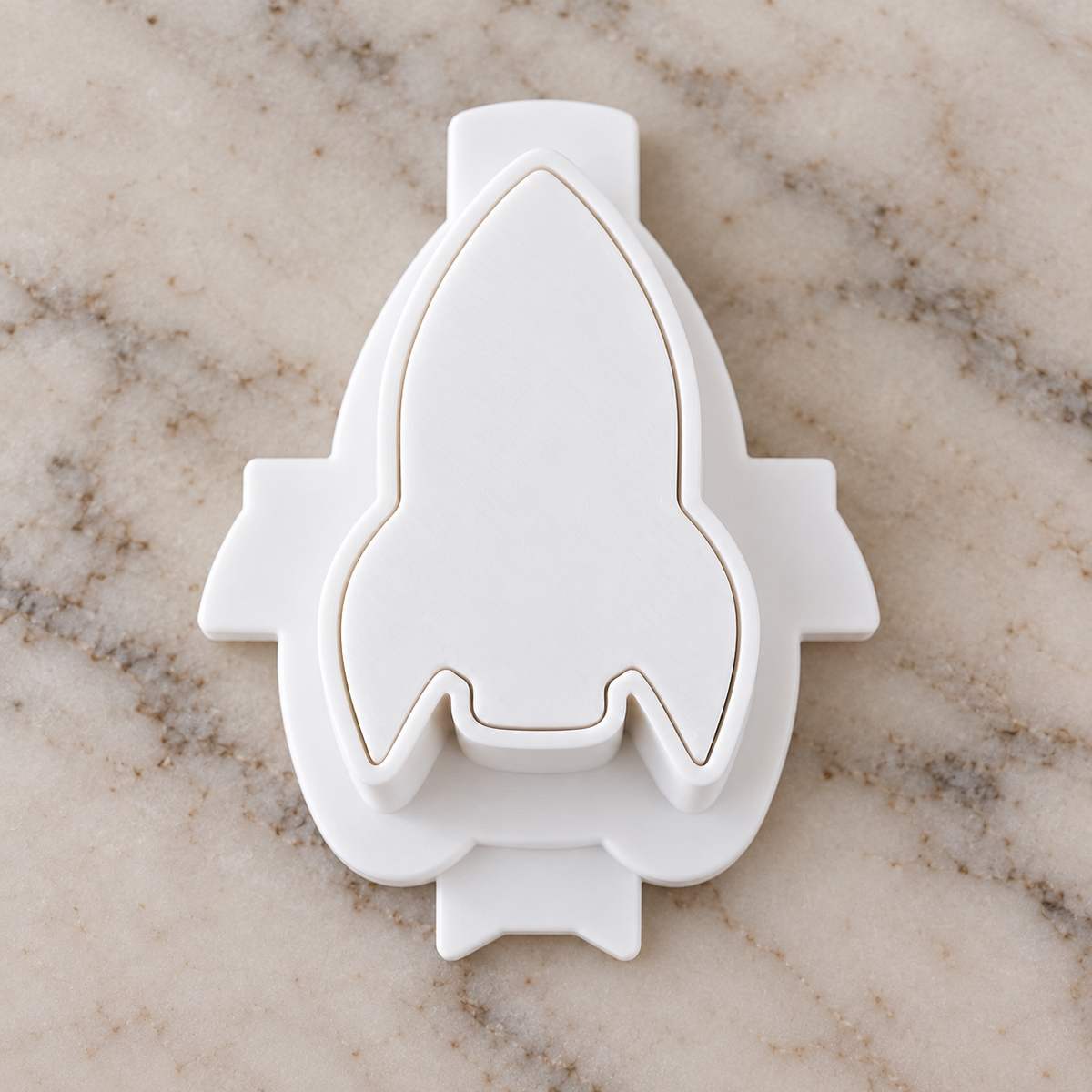 Rocketship Cake Pop Mold - 3D Printed