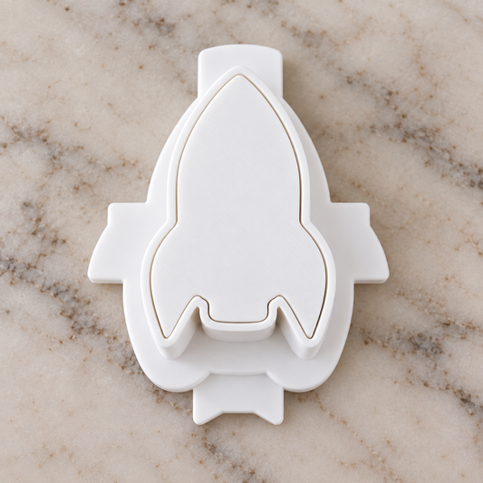 Rocketship Cake Pop Mold - 3D Printed