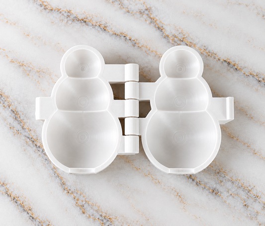 3D Snowman Cake Pop Mold - 3D Printed