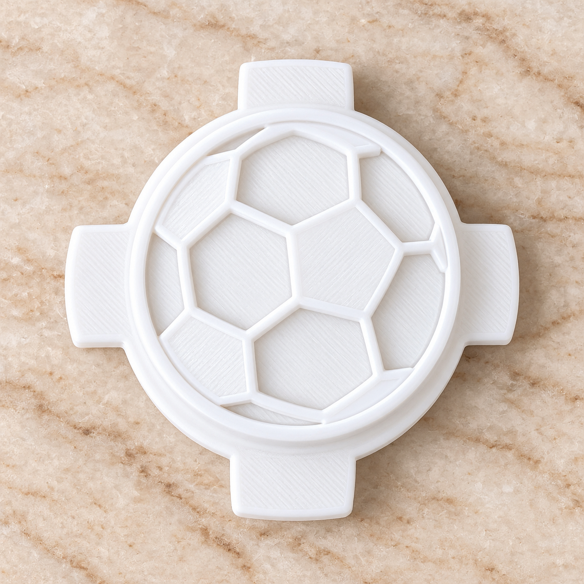 Soccer Ball Cake Pop Mold - 3D Printed