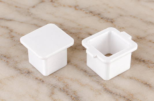 Square Round Edges Cake Pop Mold - 3D Printed